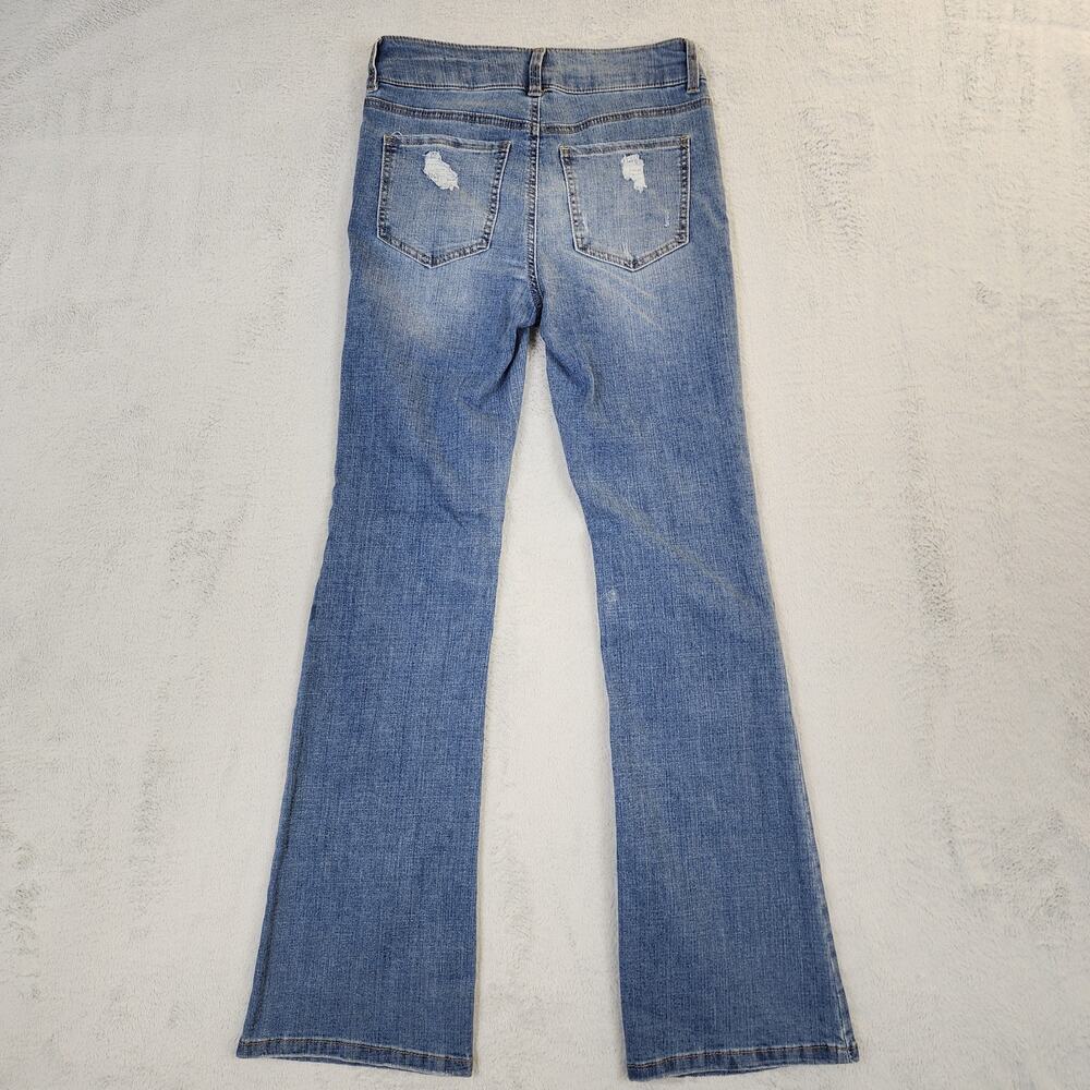 BCBG Generation Mid Rise Bootcut Jeans Womens 5/27 Light Wash Stretch Denim - Picture 2 of 12